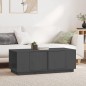 vidaXL Couchtisch Grau 110x50x40 cm Massivholz Kiefer vidaXL Couchtisch Grau 110x50x40 cm Massivholz Kiefer