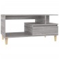 vidaXL Couchtisch Grau Sonoma 90x49x45 cm Holzwerkstoff vidaXL Couchtisch Grau Sonoma 90x49x45 cm Holzwerkstoff