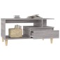 vidaXL Couchtisch Grau Sonoma 90x49x45 cm Holzwerkstoff vidaXL Couchtisch Grau Sonoma 90x49x45 cm Holzwerkstoff