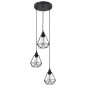 vidaXL Deckenleuchte mit Diamant-Design Schwarz 3 x E27 Glühbirnen vidaXL Deckenleuchte mit Diamant-Design Schwarz 3 x E27 Glühbirnen