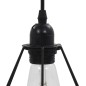 vidaXL Deckenleuchte mit Diamant-Design Schwarz 3 x E27 Glühbirnen vidaXL Deckenleuchte mit Diamant-Design Schwarz 3 x E27 Glühbirnen