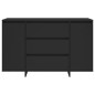 vidaXL Sideboard mit 3 Schubladen Schwarz 120x41x75 cm Holzwerkstoff vidaXL Sideboard mit 3 Schubladen Schwarz 120x41x75 cm Holzwerkstoff