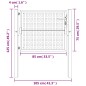 Gartentor Anthrazit 105x125 cm Stahl Gartentor Anthrazit 105x125 cm Stahl