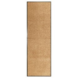 vidaXL Fußmatte Waschbar Creme 60x180 cm 