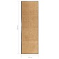 vidaXL Fußmatte Waschbar Creme 60x180 cm vidaXL Fußmatte Waschbar Creme 60x180 cm