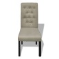 Esszimmerstühle 6 Stk. Beige Stoff Esszimmerstühle 6 Stk. Beige Stoff
