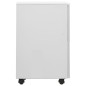 vidaXL Aktenschrank mit Rollen Hellgrau 39x45x67 cm Stahl vidaXL Aktenschrank mit Rollen Hellgrau 39x45x67 cm Stahl