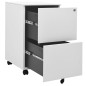 vidaXL Aktenschrank mit Rollen Hellgrau 39x45x67 cm Stahl vidaXL Aktenschrank mit Rollen Hellgrau 39x45x67 cm Stahl