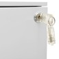 vidaXL Aktenschrank mit Rollen Hellgrau 39x45x67 cm Stahl vidaXL Aktenschrank mit Rollen Hellgrau 39x45x67 cm Stahl