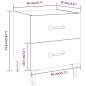 vidaXL Nachttisch Braun Eichen-Optik 40x35x47,5 cm vidaXL Nachttisch Braun Eichen-Optik 40x35x47,5 cm