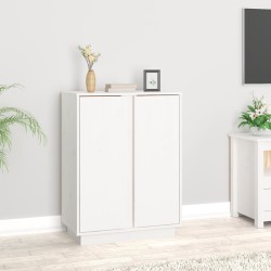 vidaXL Sideboard Weiß 60x35x80 cm Massivholz Kiefer
