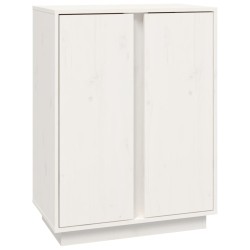 vidaXL Sideboard Weiß 60x35x80 cm Massivholz Kiefer