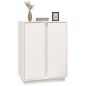 vidaXL Sideboard Weiß 60x35x80 cm Massivholz Kiefer vidaXL Sideboard Weiß 60x35x80 cm Massivholz Kiefer