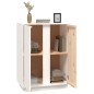 vidaXL Sideboard Weiß 60x35x80 cm Massivholz Kiefer vidaXL Sideboard Weiß 60x35x80 cm Massivholz Kiefer