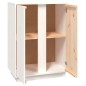 vidaXL Sideboard Weiß 60x35x80 cm Massivholz Kiefer vidaXL Sideboard Weiß 60x35x80 cm Massivholz Kiefer