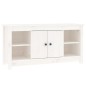 vidaXL TV-Schrank Weiß 103x36,5x52 cm Massivholz Kiefer vidaXL TV-Schrank Weiß 103x36,5x52 cm Massivholz Kiefer