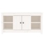 vidaXL TV-Schrank Weiß 103x36,5x52 cm Massivholz Kiefer vidaXL TV-Schrank Weiß 103x36,5x52 cm Massivholz Kiefer
