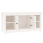 vidaXL TV-Schrank Weiß 103x36,5x52 cm Massivholz Kiefer vidaXL TV-Schrank Weiß 103x36,5x52 cm Massivholz Kiefer
