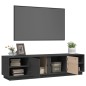 vidaXL TV-Schrank Grau 156x40x40 cm Massivholz Kiefer