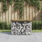 vidaXL Gartenbank aus Gabionen 63x44x42 cm Kiefernholz Imprägniert