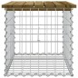 vidaXL Gartenbank aus Gabionen 63x44x42 cm Kiefernholz Imprägniert