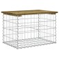 vidaXL Gartenbank aus Gabionen 63x44x42 cm Kiefernholz Imprägniert