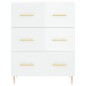 vidaXL Sideboard Hochglanz-Weiß 69,5x34x90 cm Holzwerkstoff vidaXL Sideboard Hochglanz-Weiß 69,5x34x90 cm Holzwerkstoff