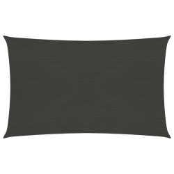 vidaXL Sonnensegel 160 g/m² Anthrazit 2,5x4 m HDPE 
