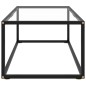 vidaXL Couchtisch Schwarz mit Hartglas 100x50x35 cm vidaXL Couchtisch Schwarz mit Hartglas 100x50x35 cm