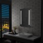 vidaXL Badezimmer-Wandspiegel mit LED und Ablage 60x80 cm vidaXL Badezimmer-Wandspiegel mit LED und Ablage 60x80 cm