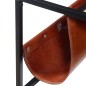 vidaXL Couchtisch mit Zeitschriftenhalter aus Echtleder 110 x 50 x 45 cm vidaXL Couchtisch mit Zeitschriftenhalter aus Echtleder 110 x 50 x 45 cm