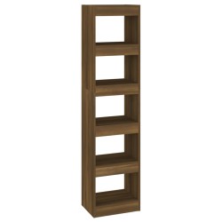 vidaXL Bücherregal/Raumteiler Braun Eichen-Optik 40x30x166 cm
