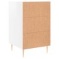 vidaXL Nachttisch Hochglanz-Weiß 40x40x66 cm Holzwerkstoff vidaXL Nachttisch Hochglanz-Weiß 40x40x66 cm Holzwerkstoff