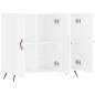 vidaXL Sideboard Hochglanz-Weiß 90x34x80 cm Holzwerkstoff vidaXL Sideboard Hochglanz-Weiß 90x34x80 cm Holzwerkstoff