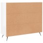 vidaXL Sideboard Hochglanz-Weiß 90x34x80 cm Holzwerkstoff vidaXL Sideboard Hochglanz-Weiß 90x34x80 cm Holzwerkstoff