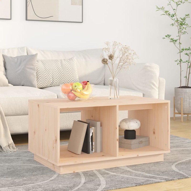 vidaXL Couchtisch 80x50x40 cm Massivholz Kiefer vidaXL Couchtisch 80x50x40 cm Massivholz Kiefer
