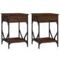vidaXL Nachttische 2 Stk. Braun Eichen-Optik 40x42x60 cm Holzwerkstoff vidaXL Nachttische 2 Stk. Braun Eichen-Optik 40x42x60 cm Holzwerkstoff