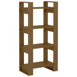 vidaXL Bücherregal/Raumteiler Honigbraun 60x35x125cm Massivholz Kiefer