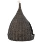 Katzenhaus mit Kissen Grau 40x60 cm Naturweide Tipi Katzenhaus mit Kissen Grau 40x60 cm Naturweide Tipi