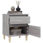 vidaXL Nachttische 2 Stk. Grau Sonoma 40x35x50 cm vidaXL Nachttische 2 Stk. Grau Sonoma 40x35x50 cm