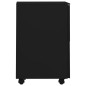 vidaXL Aktenschrank mit Rollen Schwarz 39x45x67 cm Stahl vidaXL Aktenschrank mit Rollen Schwarz 39x45x67 cm Stahl