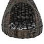 Katzenhaus mit Kissen Grau 40x60 cm Naturweide Tipi Katzenhaus mit Kissen Grau 40x60 cm Naturweide Tipi