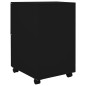 vidaXL Aktenschrank mit Rollen Schwarz 39x45x67 cm Stahl vidaXL Aktenschrank mit Rollen Schwarz 39x45x67 cm Stahl