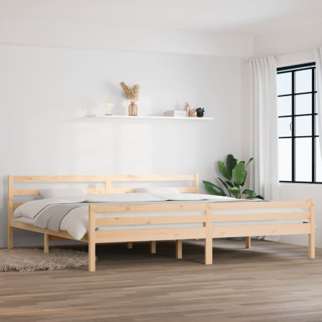 vidaXL Massivholzbett 200x200 cm