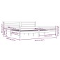 vidaXL Massivholzbett 200x200 cm vidaXL Massivholzbett 200x200 cm