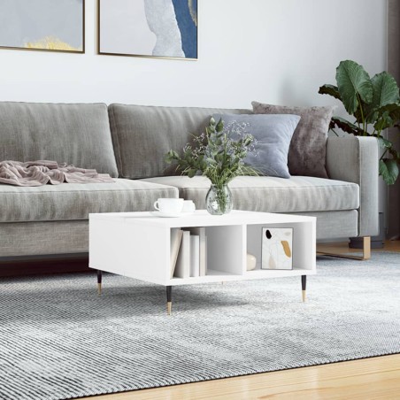 vidaXL Couchtisch Weiß 60x60x30 cm Holzwerkstoff