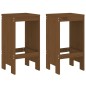 vidaXL Barhocker 2 Stk. Honigbraun 40x36x75 cm Massivholz Kiefer vidaXL Barhocker 2 Stk. Honigbraun 40x36x75 cm Massivholz Kiefer