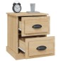 vidaXL Nachttisch Sonoma-Eiche 39x39x47,5 cm Holzwerkstoff vidaXL Nachttisch Sonoma-Eiche 39x39x47,5 cm Holzwerkstoff