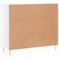 vidaXL Sideboard Hochglanz-Weiß 90x34x80 cm Holzwerkstoff vidaXL Sideboard Hochglanz-Weiß 90x34x80 cm Holzwerkstoff