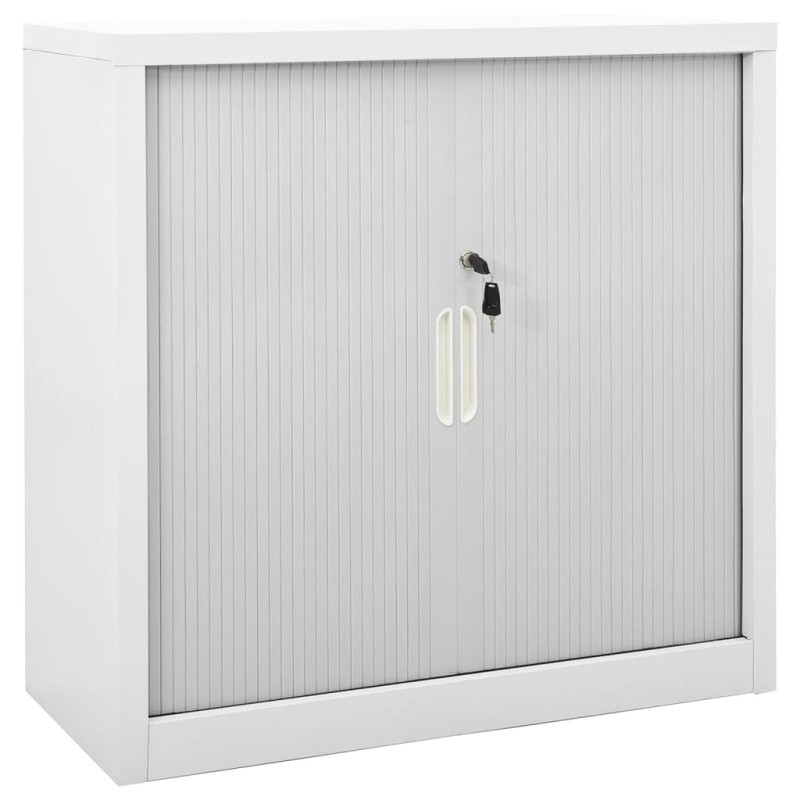 vidaXL Schiebetürenschrank Grau 90x40x90 cm Stahl vidaXL Schiebetürenschrank Grau 90x40x90 cm Stahl